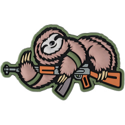 3D PVC Nášivka/Patch Armed Sloth - color (#3120)