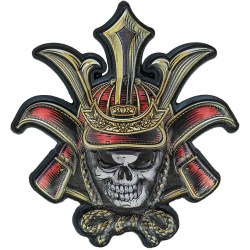 3D UV PVC  Nášivka/Patch Skull Samurai - color (#8041)
