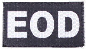 COMBAT-ID IR Nášivka/Patch EOD - čierna