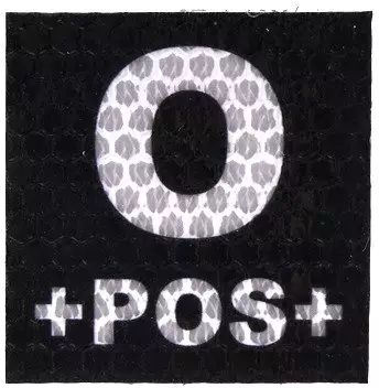COMBAT-ID IR Nášivka/Patch 0 POS 5x5cm - black