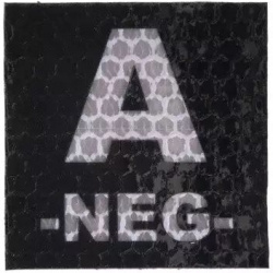 COMBAT-ID IR Nášivka/Patch A NEG 5x5cm - black