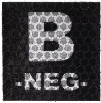 COMBAT-ID IR Nášivka/Patch B NEG 5x5cm - black