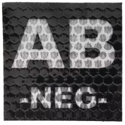 COMBAT-ID IR Nášivka/Patch AB NEG 5x5cm - black