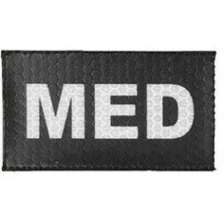 COMBAT-ID IR Nášivka/Patch MED 9x5cm - black