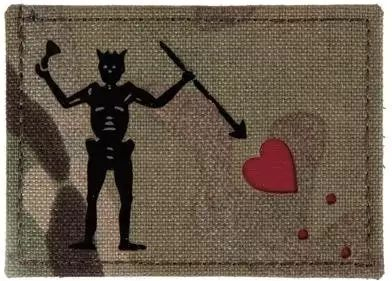 COMBAT-ID IR Nášivka/Patch Blackbeard 7x5cm - multicam