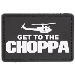 GFC 3D PVC Nášivka/Patch Get to the Choppa - čierna