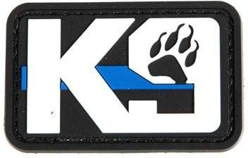 GFC 3D PVC Nášivka/Patch K9 Blue Line Paw