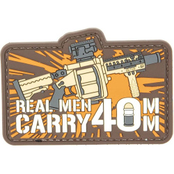 GFC 3D PVC Nášivka/Patch Real Man Carry 40mm