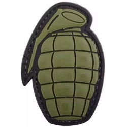 GFC 3D PVC Nášivka/Patch Grenade - green / black