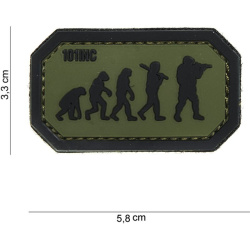 3D PVC Nášivka/Patch Airsoft evolution - olivová/čierna