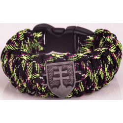 Paracord náramok King Kobra, SK znak, v1 - decay zombie