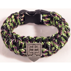 Paracord náramok King Kobra, SK znak, v2 - decay zombie