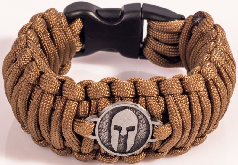 Paracord náramok King Kobra, SPARTAN, v1 - coyote (dark)