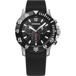 WENGER Hodinky Seaforce Chrono / silikónový remienok - black / silver (01.0643.118)