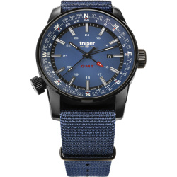 TRASER Hodinky P68 Pathfinder GMT / NATO remienok - modré  (109034)
