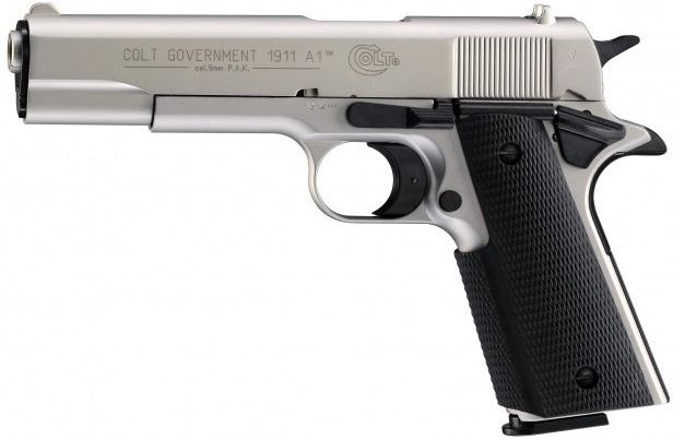 UMAREX Plynová pištoľ Colt Government 1911 A1, kal. 9mm - nikel (317.02.33)