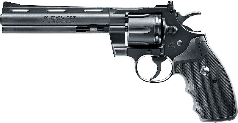 UMAREX Vzduchový revolver CO2 Colt Python .357 6", čierny, kal. 4,5mm diab./BB (5.8149)