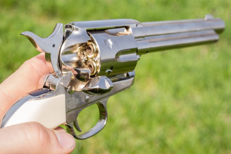 UMAREX Vzduchový revolver CO2 Colt SAA .45 nickel, kal. 4,5mm BB (5.8309)