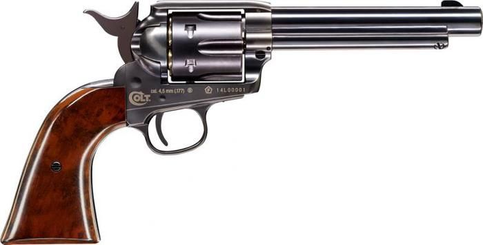 UMAREX Vzduchový revolver CO2 Colt SAA .45-5.5" blued, kal. 4,5mm BB (5.8308)