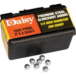 DAISY Guličky do praku Steel Slingshot Ammo .25in (DAI8114)