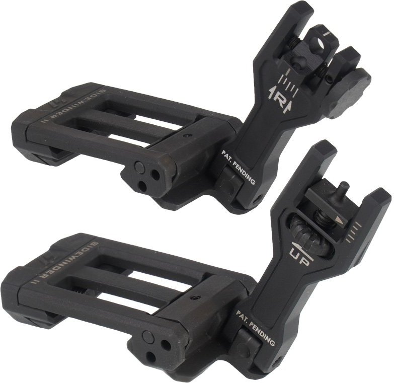 STRIKE INDUSTRIES Sidewinder II BUIS backup iron sights black (SIDEWINDERII-BK)