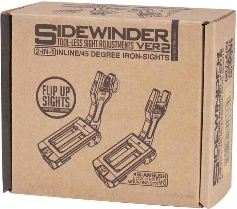 STRIKE INDUSTRIES Sidewinder II BUIS backup iron sights black (SIDEWINDERII-BK)