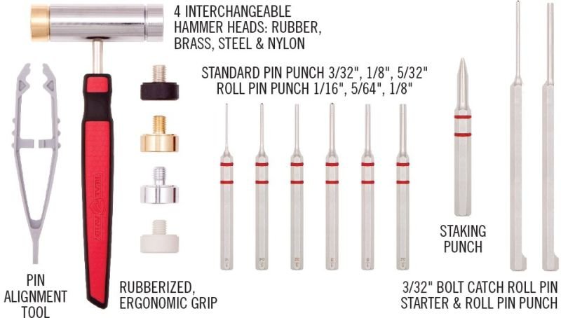 REAL AVID Náradie Accu-Punch Hammer & AR-15 Pin Punch (AVHPS-AR)