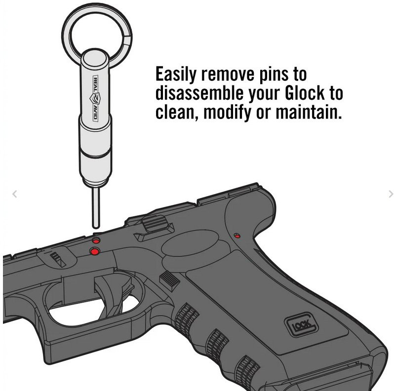 REAL AVID Multitool 2-in-1 Tool for Glock Pistols - black (AVGLOCK21)