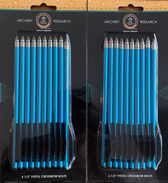 EK ARCHERY Šíp do kuše hliníkový Cobra Pistol 6.5", sada 10ks - blue (D-015A13)