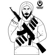 RANGE SOLUTIONS Cvičný terč RS-Terrorist, 50 x 70 cm -10ks