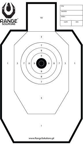 RANGE SOLUTIONS Cvičný terč Range Shooting Targets, 50 x 70 cm -10ks