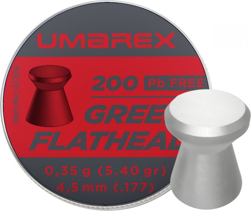 UMAREX Naboj 4,5mm vzduchovka, Green Flathead 200ks (4.1709)