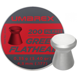 UMAREX Naboj 4,5mm vzduchovka, Green Flathead 200ks (4.1709)