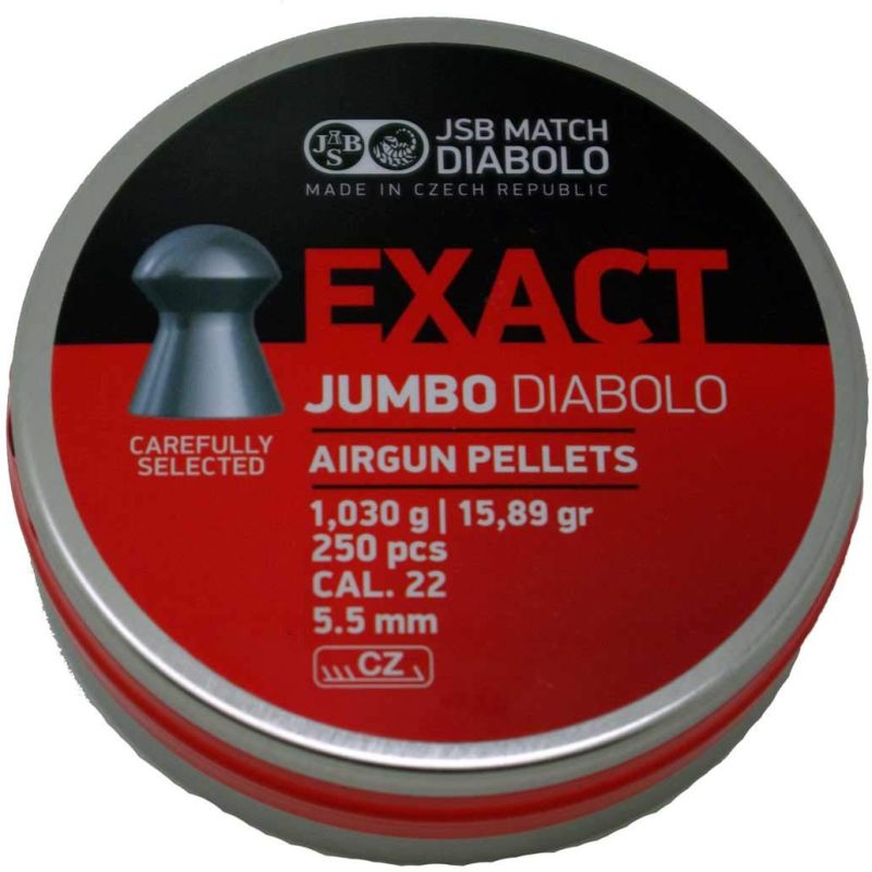 Náboj 5,5mm vzduchovka, JSB Jumbo Exact 5,52mm (.22) 250ks