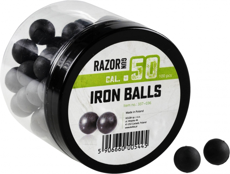RAZORGUN Guličky T4E IronBalls Rubber-metal .50 100ks (590666000544)