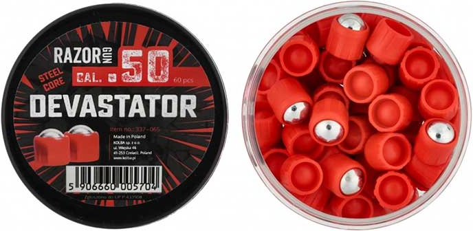 RAZORGUN Guličky T4E Devastator SteelCore .50 60ks (590666000570)