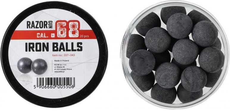 RAZORGUN Guličky T4E IronBalls Rubber-metal .68 20ks (590666000550)