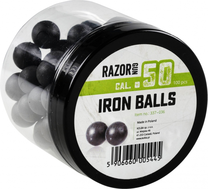 RAZORGUN Guličky T4E IronBalls Rubber-metal .50 100ks (590666000544)