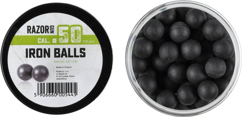 RAZORGUN Guličky T4E IronBalls Rubber-metal .50 100ks (590666000544)