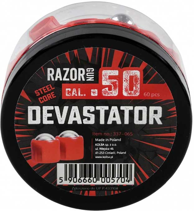 RAZORGUN Guličky T4E Devastator SteelCore .50 60ks (590666000570)