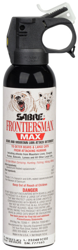 SABRE Obranný sprej OC RED FRONTIERSMAN Bear Attack 272ml/260g (FBAD-06-EU)