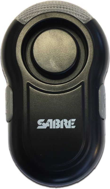 SABRE Osobný alarm s LED Svietidlom (PA-CLIP-BK)