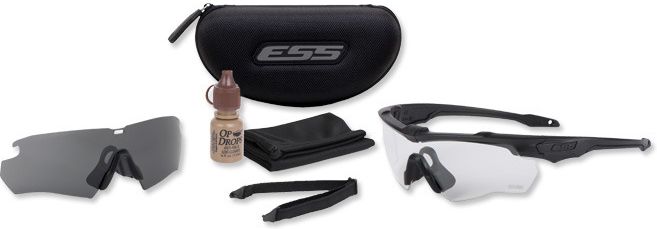 ESS Ochranné okuliare Crossblade 2LS Unit Issue Kit - číre, dymové sklo (EE9034-01)