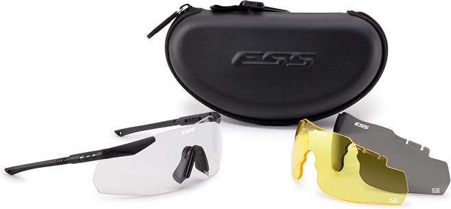 ESS Ochranné okuliare ICE NPF 3 International - číre, žlté a dymové sklo (740-0017)