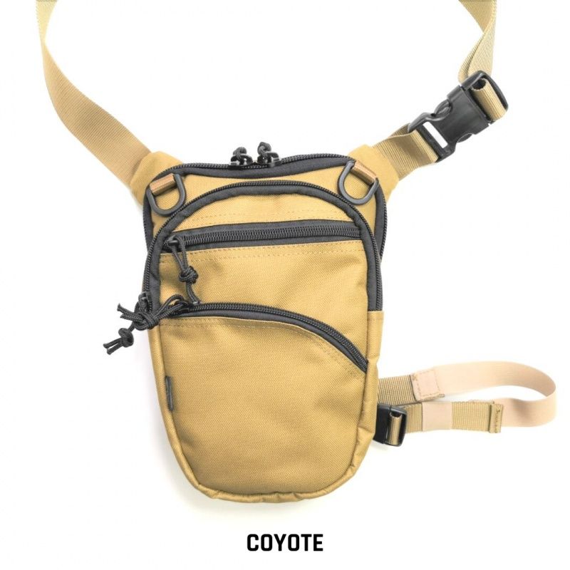 FALCO Taška na stehno pre skryté nosenie zbrane typ G113 - coyote