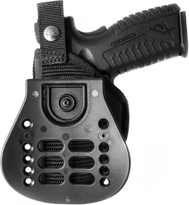 FALCO Opaskové puzdro nylonové s pádlom typ C714 pre Glock 17, pravák, čierne