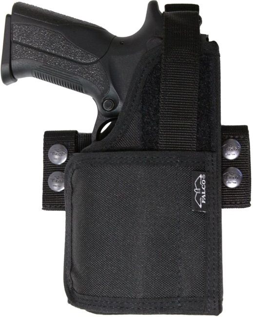 FALCO Profi opaskové puzdro typ 654 pre zbraň s taktickým svetlom Glock 17 - pravé