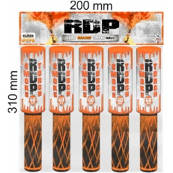 KLASEK Dymová pochodeň RDP60 s trhacou poistkou 5ks - oranžové (RDP60O)