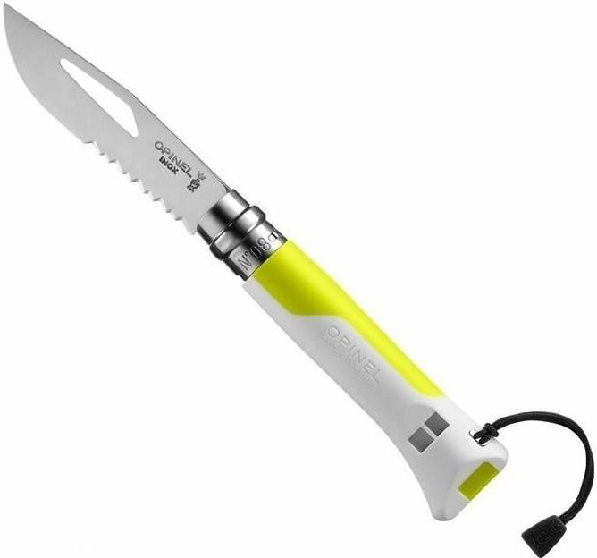 OPINEL Zatvárací nôž N08 Inox Outdoor - biela/žltá