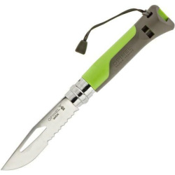 OPINEL Zatvárací nôž N08 Inox Outdoor - hnedá/zelená